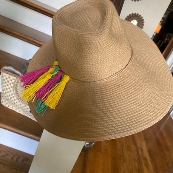 Anthropologie Woven Tassel Sun Hat main image 8